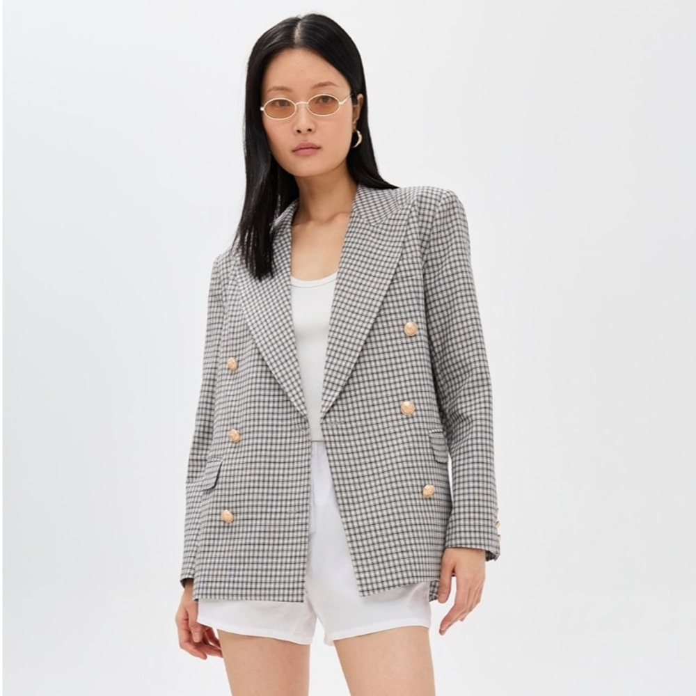 NWT XXS Lioness Palmer Blazer in Vintage Check